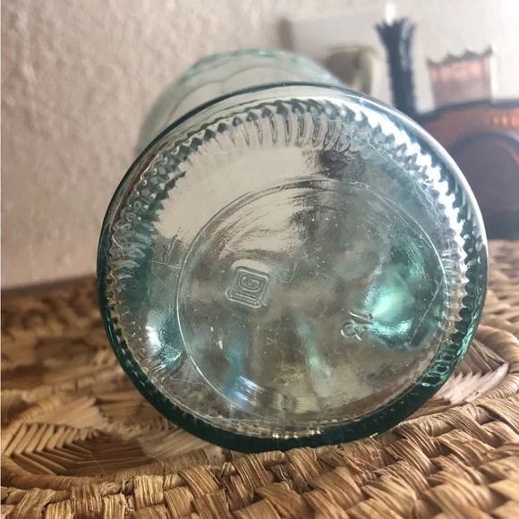 Green Glass Coca Cola Mug by Libbey Glass Co 16 oz - Picture 7 of 9